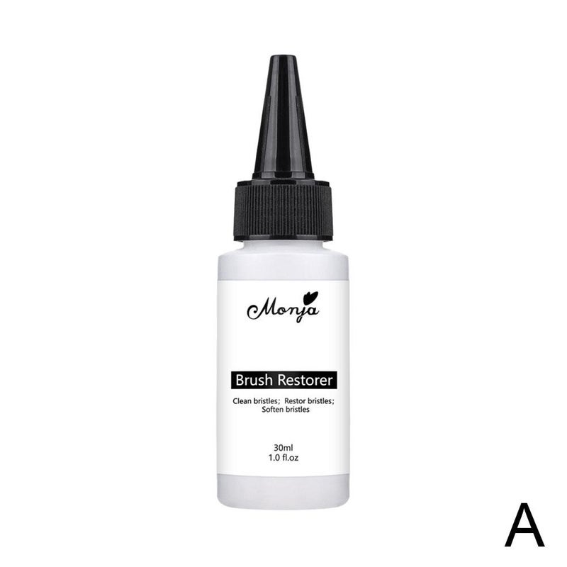 Monja Nail Gel Cleanser for Nail Brushes: Cleanses, protects, nourishes brush bristles, gentle and non-irritating.